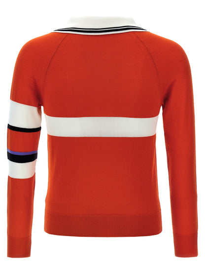 WALES BONNER Multicolor Wool Cardigan