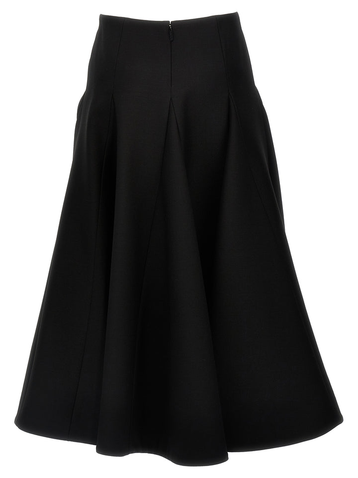 Valentino Garavani Black Virgin Wool Mini Skirt