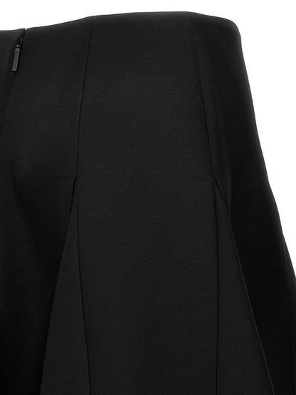 Valentino Garavani Black Virgin Wool Mini Skirt