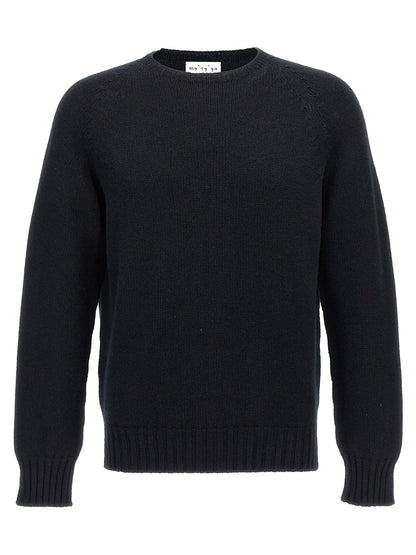 MA'RY'YA Black Wool Cardigan