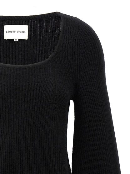 Loulou De Saison Black Cashmere Cardigan