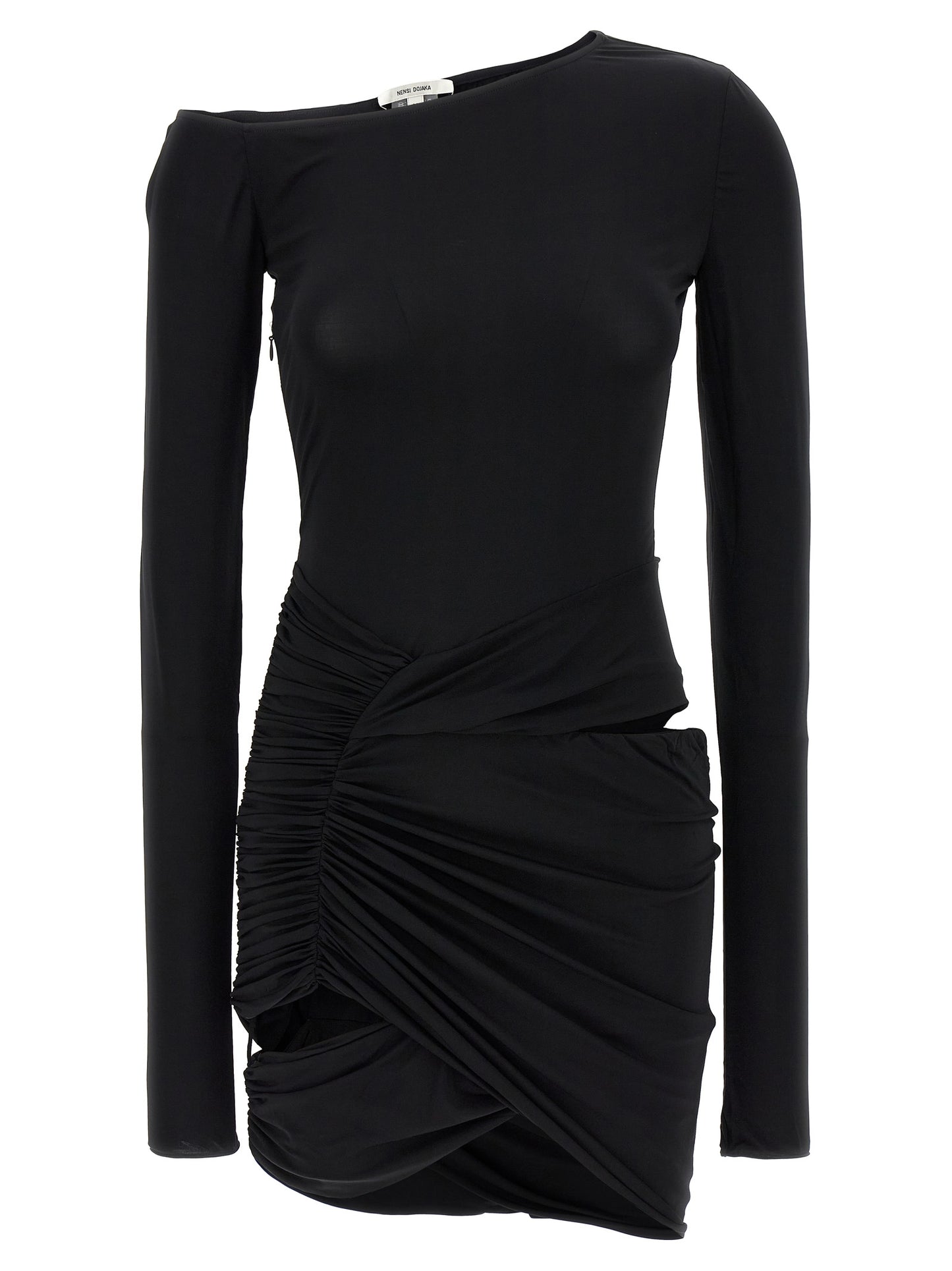 Nensi Dojaka Black Viscose Mini Skirt