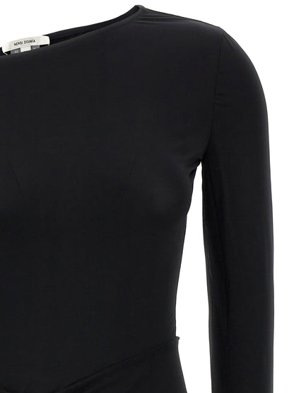 Nensi Dojaka Black Viscose Mini Skirt