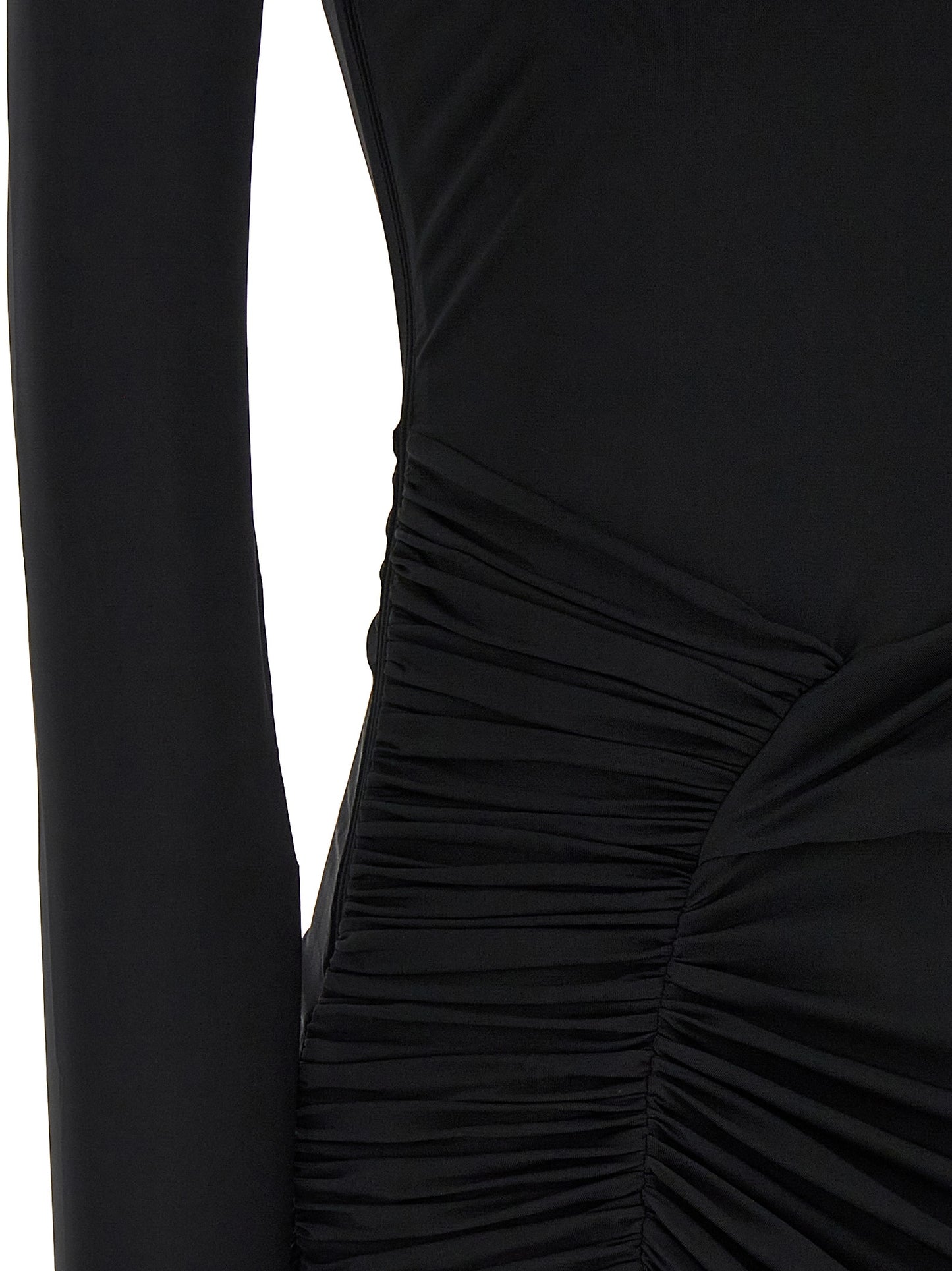 Nensi Dojaka Black Viscose Mini Skirt