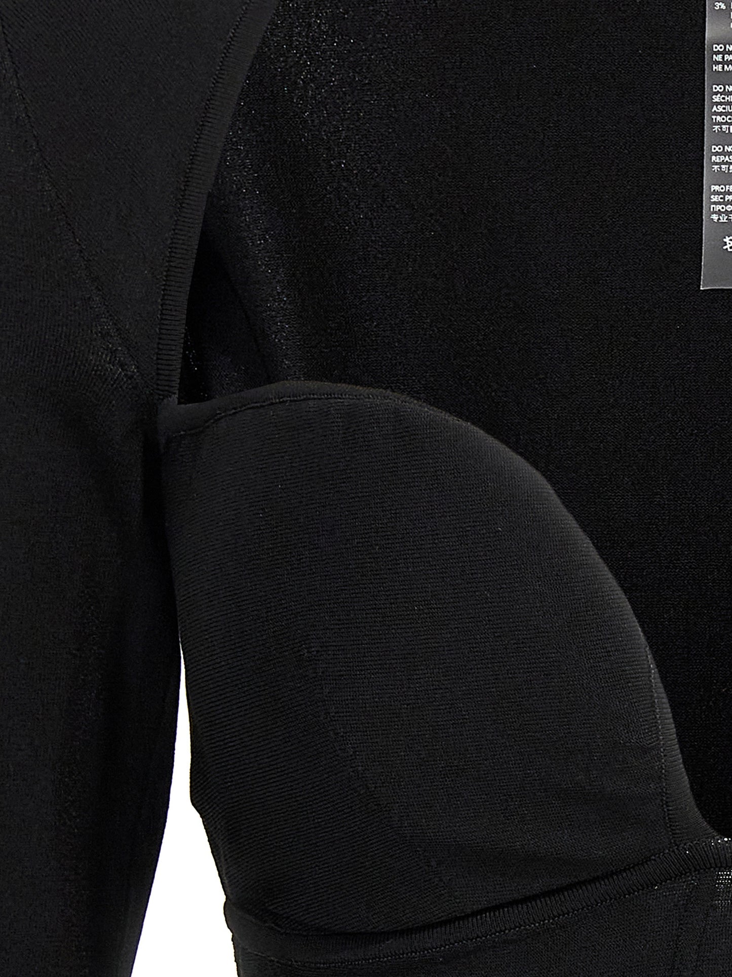 Nensi Dojaka Black Viscose Tank Tops