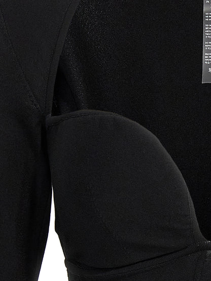 Nensi Dojaka Black Viscose Tank Tops