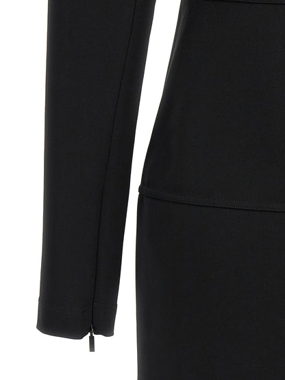 Fendi Black Viscose Midi Dress