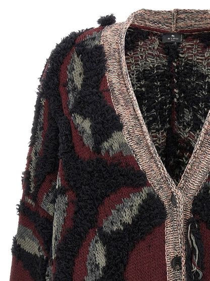 Etro Multicolor Wool Cardigan