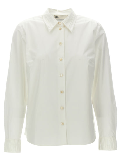 Tory Burch White Cotton Blouse