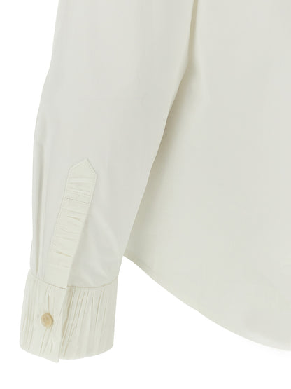 Tory Burch White Cotton Blouse
