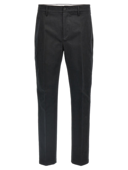 Department 5 Black Cotton Casual Pants