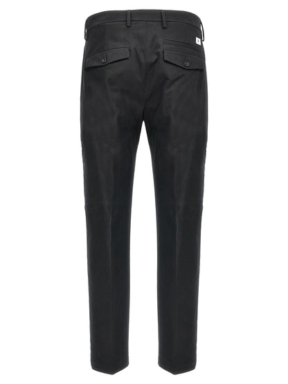 Department 5 Black Cotton Casual Pants