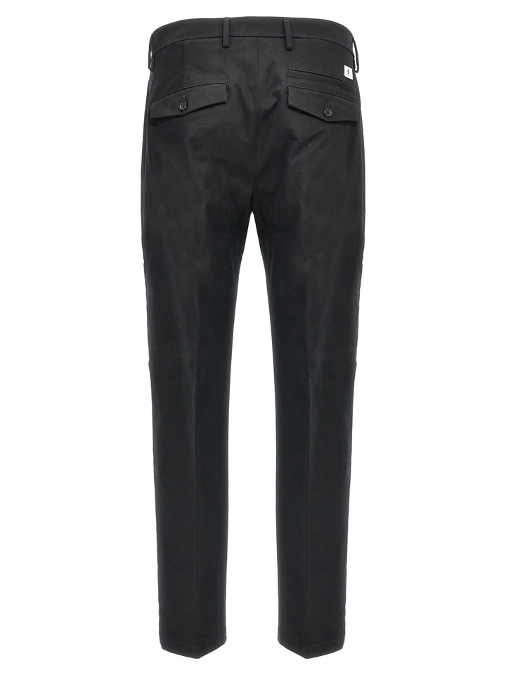 Department 5 Black Cotton Casual Pants
