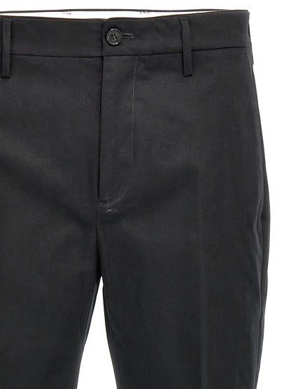 Department 5 Black Cotton Casual Pants