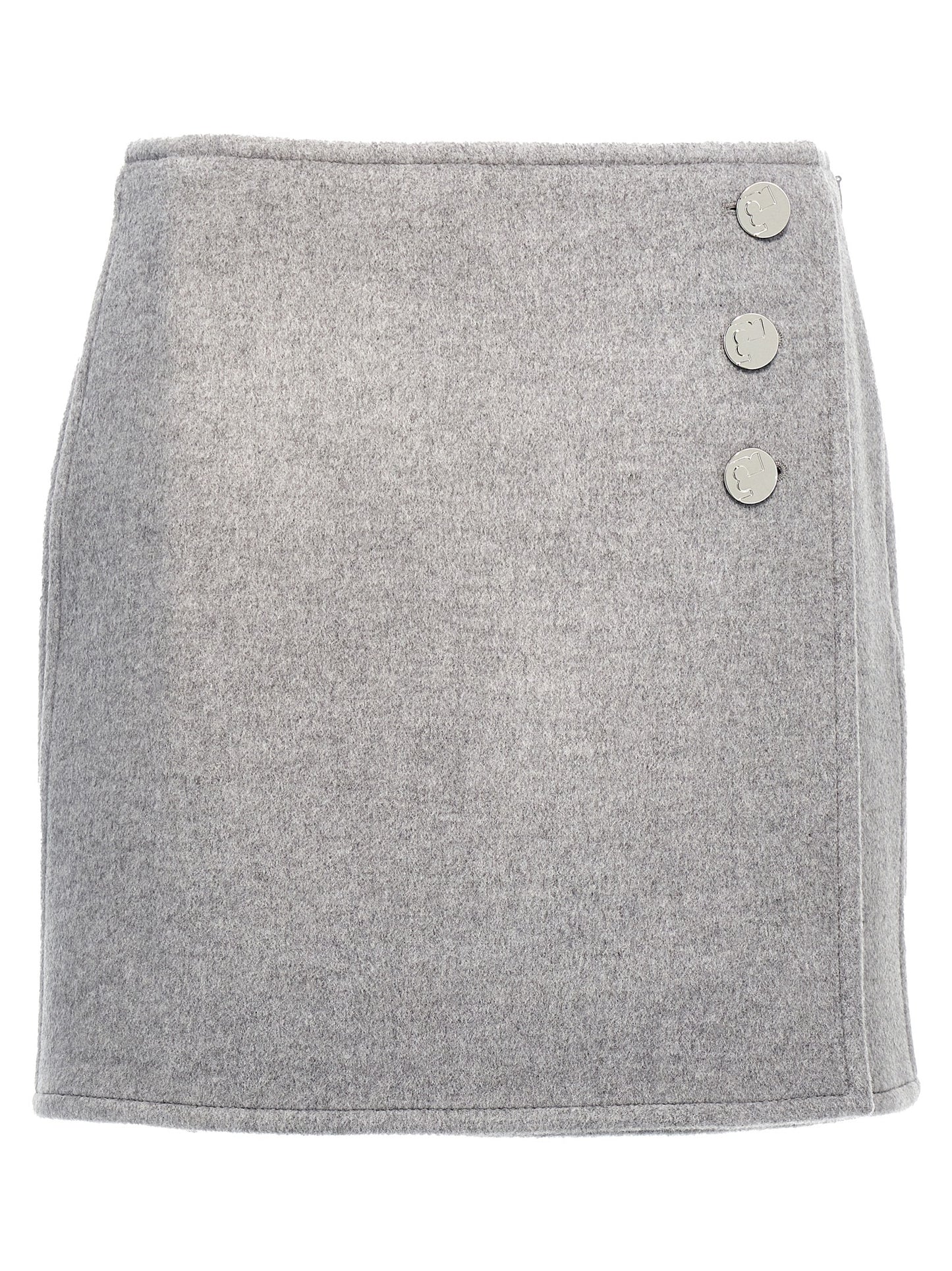 Tory Burch Gray Wool Long Skirt