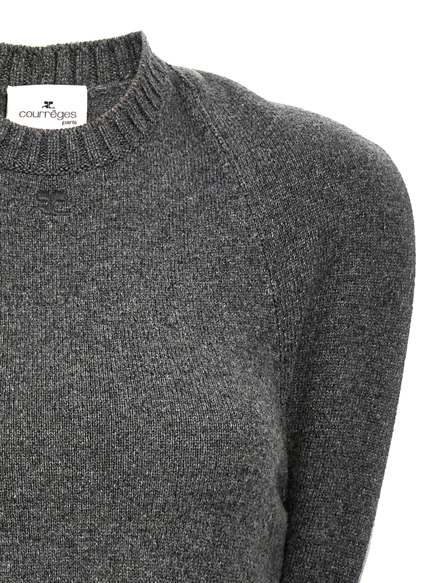Courrèges Gray Wool Midi Dress