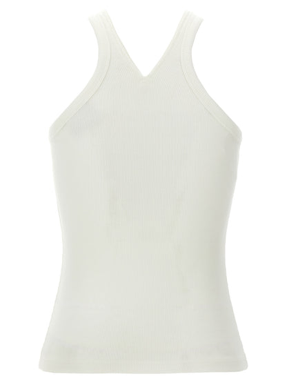 Courrèges White Cotton Tank Tops