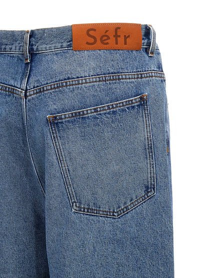 SÉFR Blue Cotton Jeans Denim