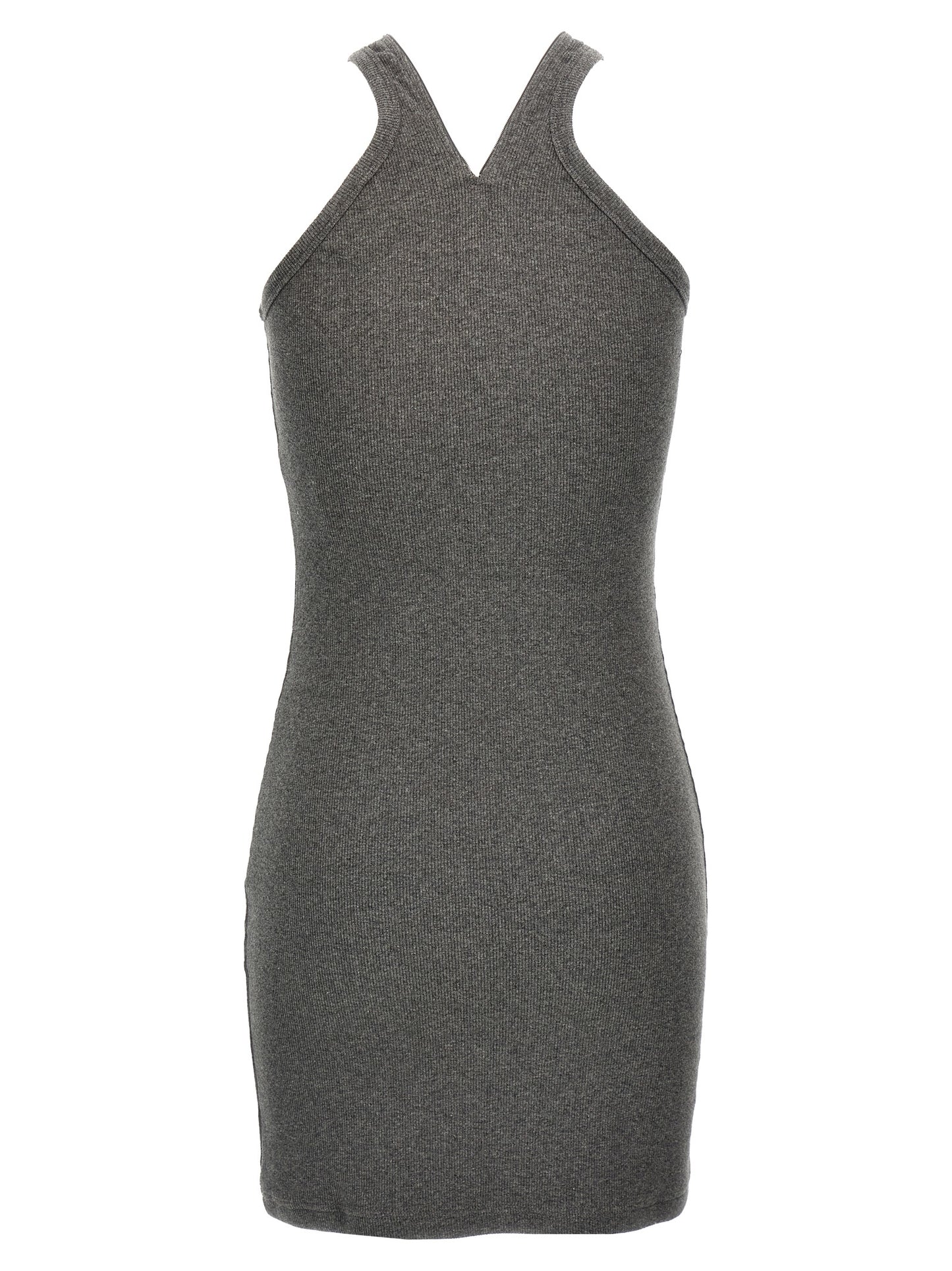 Courrèges Gray Cotton Short Dress