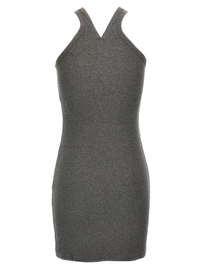 Courrèges Gray Cotton Short Dress