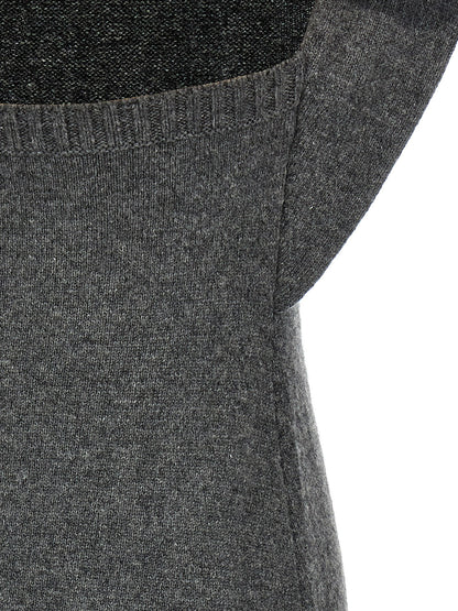 Courrèges Gray Wool Midi Dress