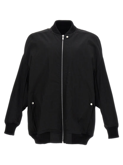 Rick Owens Black Nylon Bomber