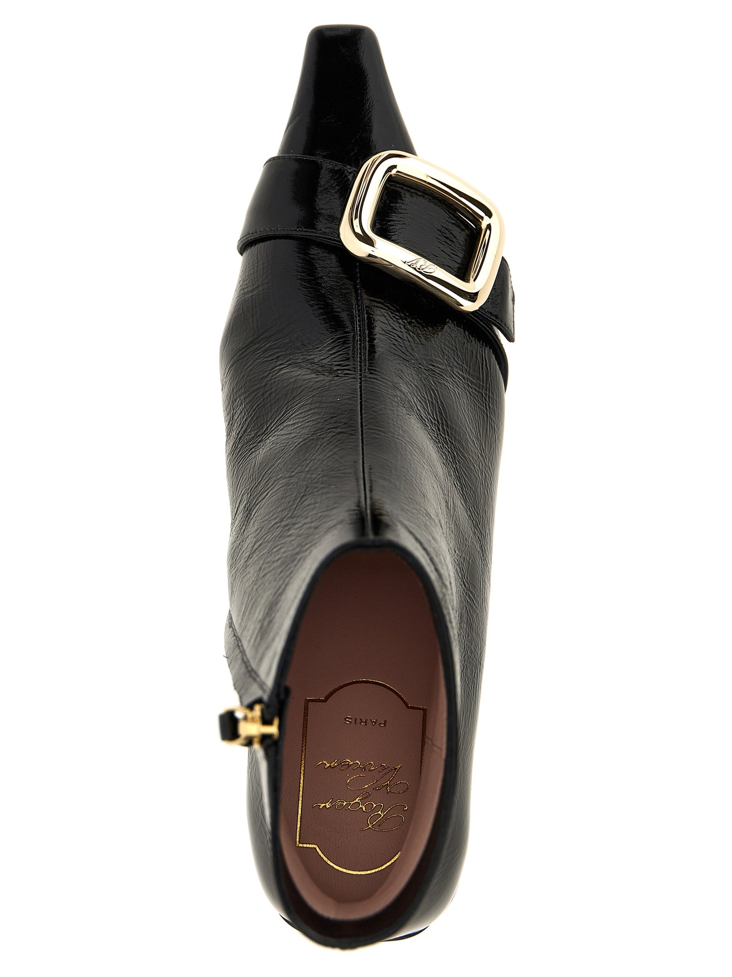 Roger Vivier Black Calfskin Ankle Boots