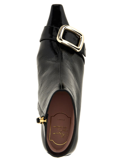 Roger Vivier Black Calfskin Ankle Boots