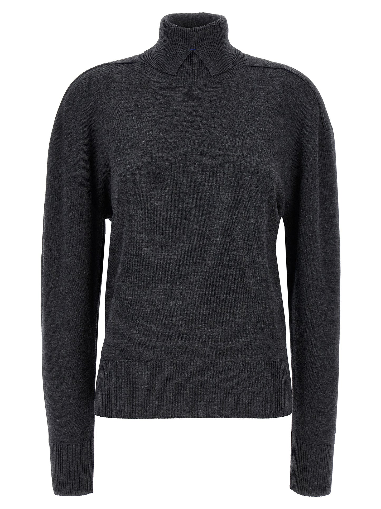 Burberry Gray Wool Cardigan
