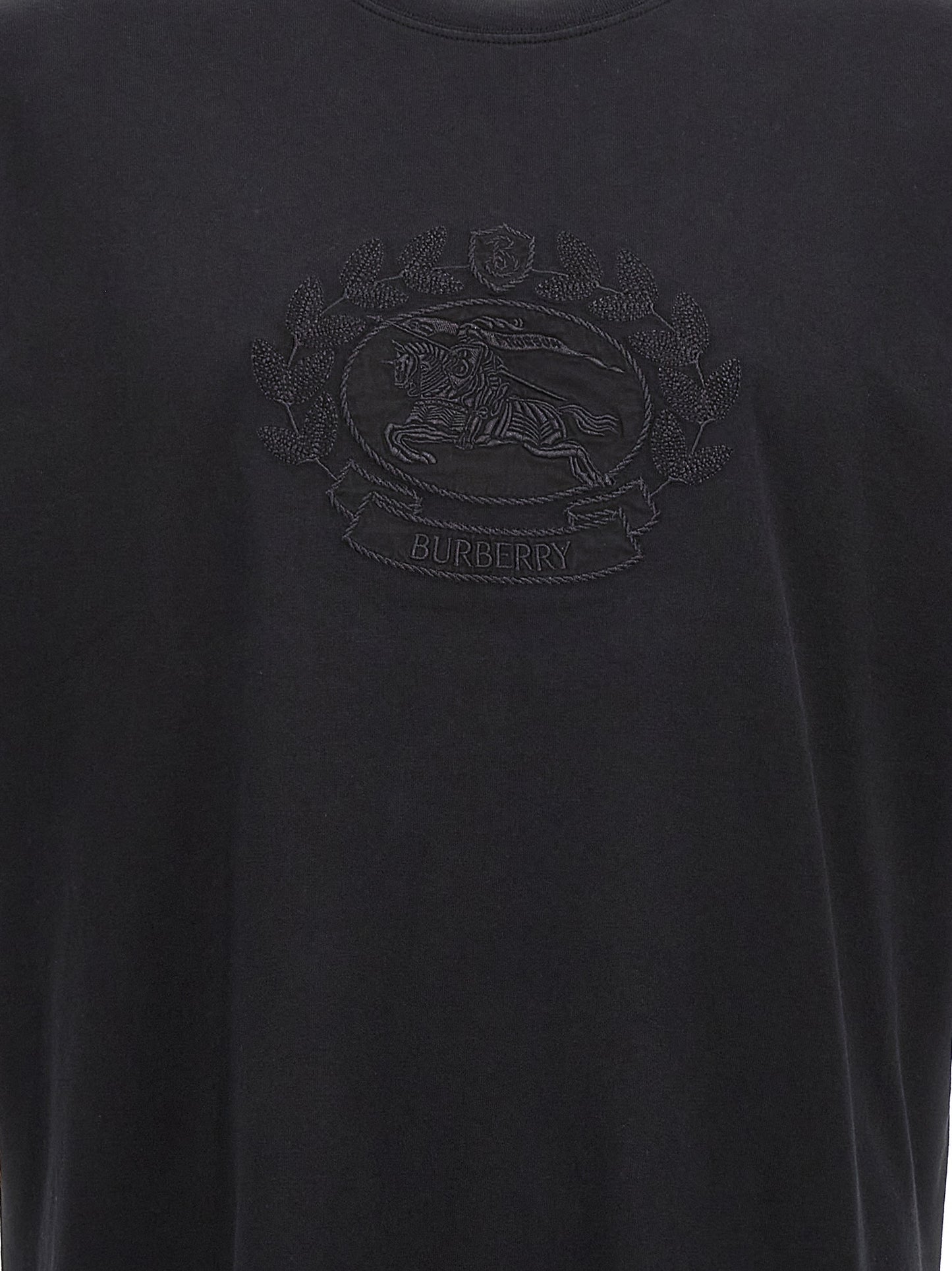 Burberry Black Cotton T-Shirt