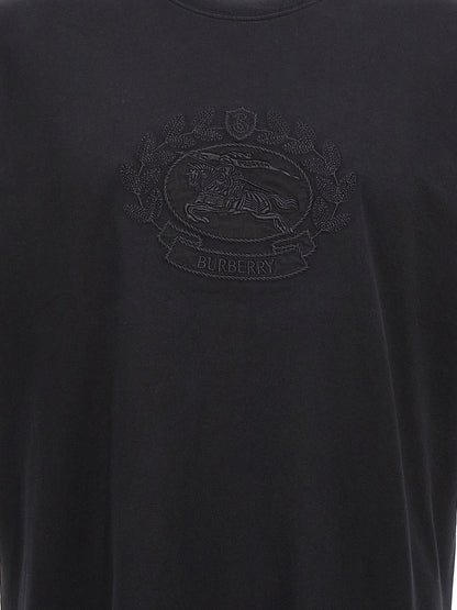 Burberry Black Cotton T-Shirt