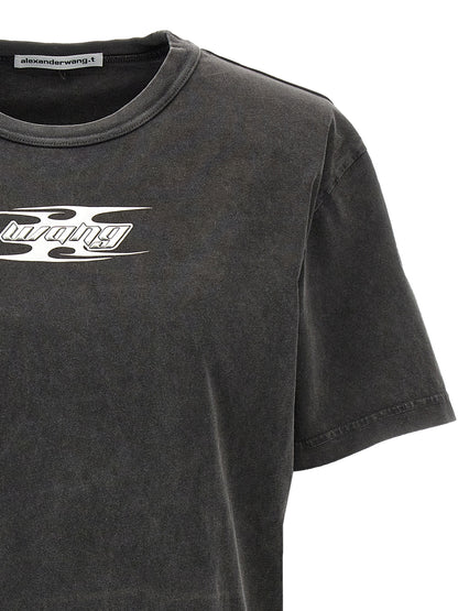T BY ALEXANDER WANG Gray Cotton T-Shirt