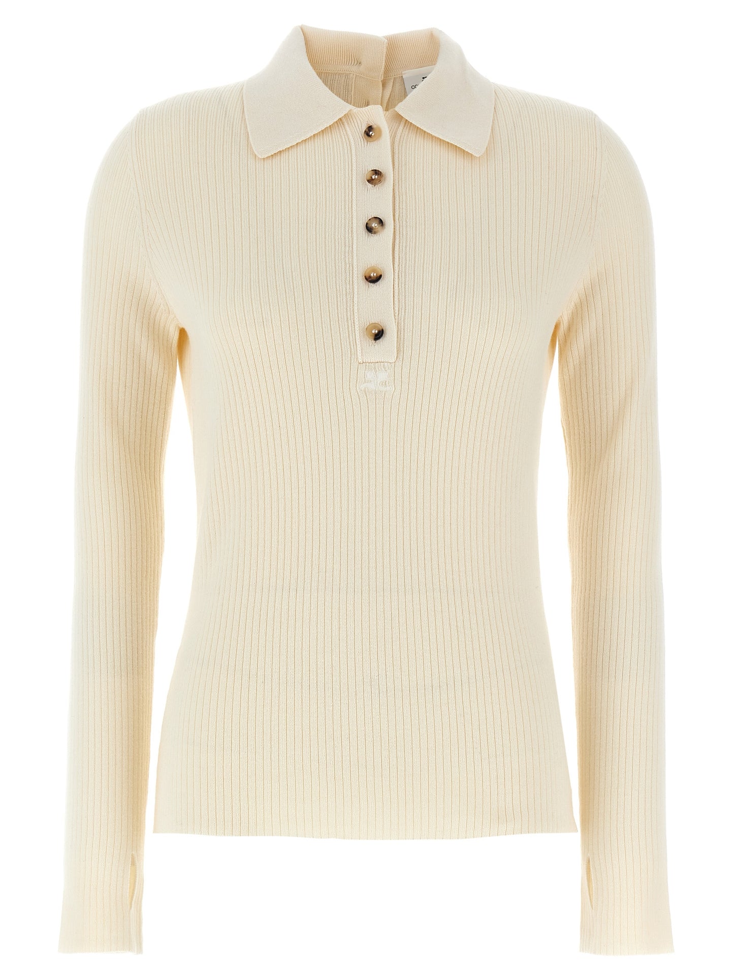 Courrèges White Cotton Cardigan