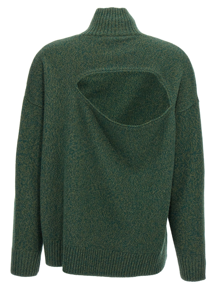 Victoria Beckham Bicolor Wool Cardigan