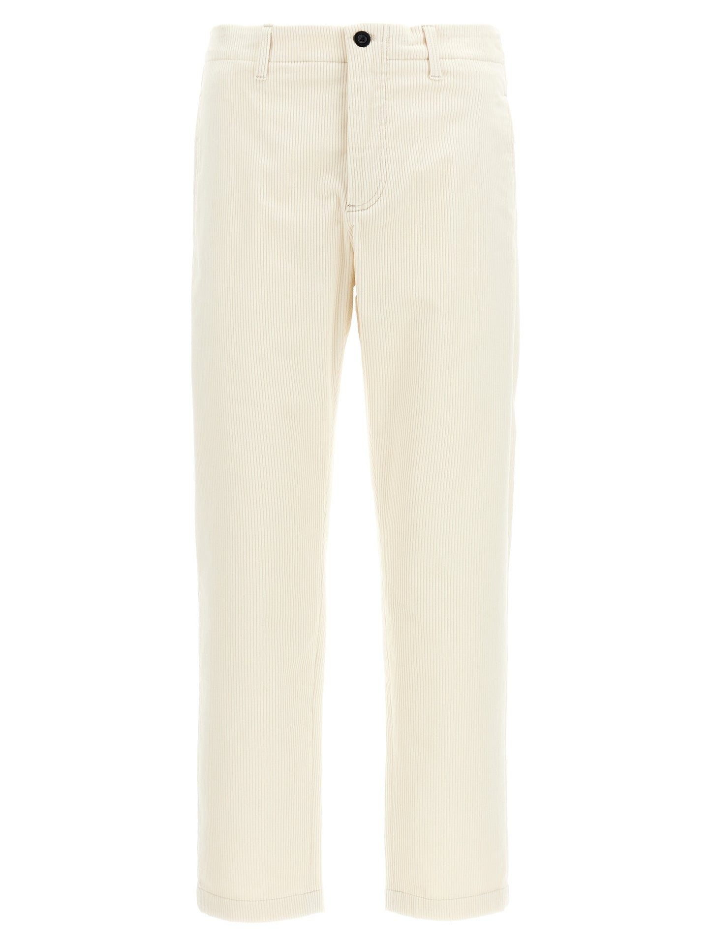 Department 5 White Cotton Casual Pants