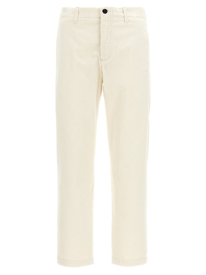 Department 5 White Cotton Casual Pants