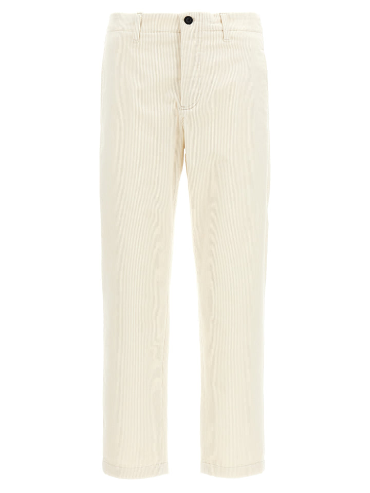 Department 5 White Cotton Casual Pants