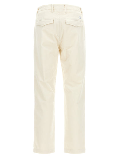 Department 5 White Cotton Casual Pants