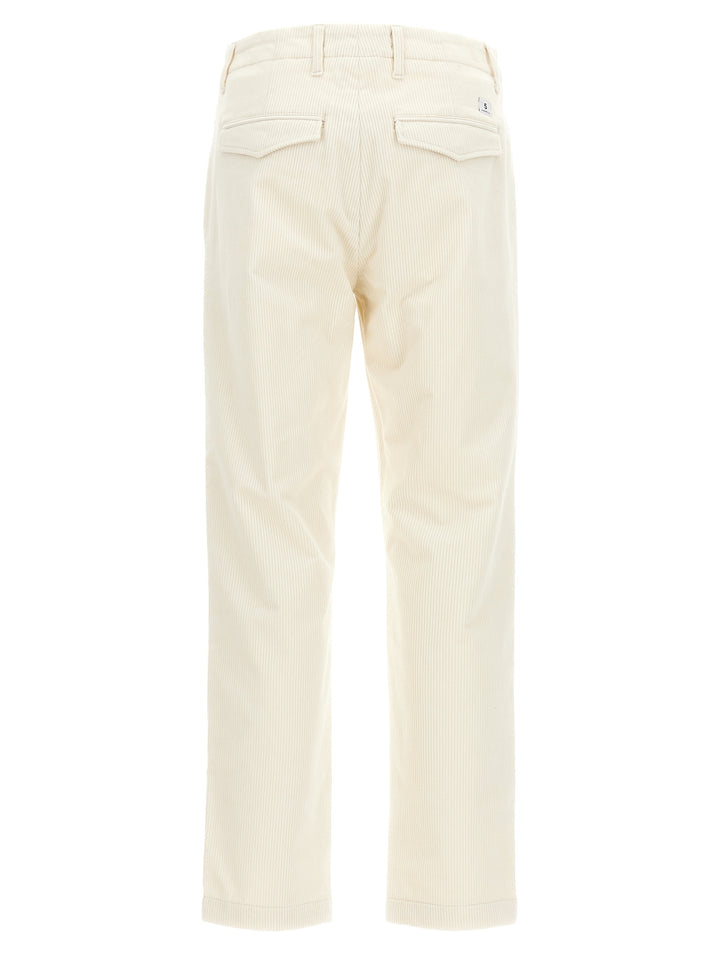 Department 5 White Cotton Casual Pants