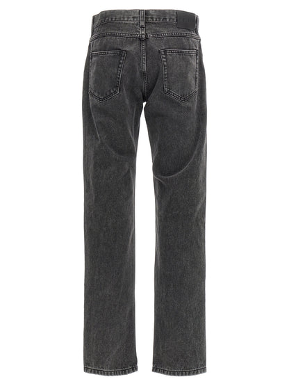 Alexander McQueen Black Cotton Straight-Leg Jeans