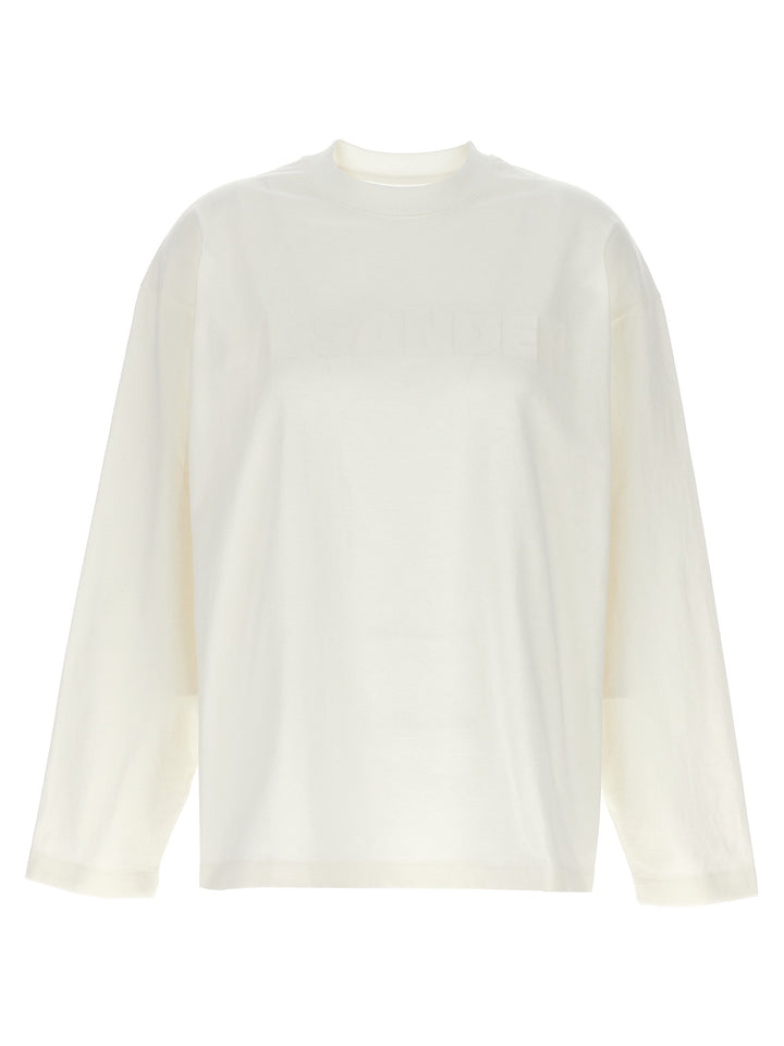 Jil Sander White Cotton Long Sleeve T-Shirt