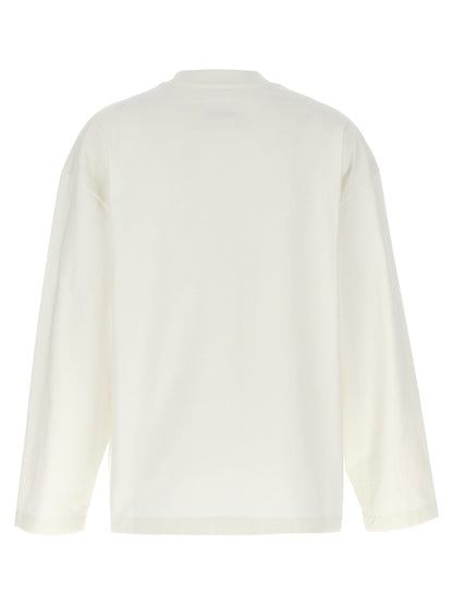 Jil Sander White Cotton Long Sleeve T-Shirt