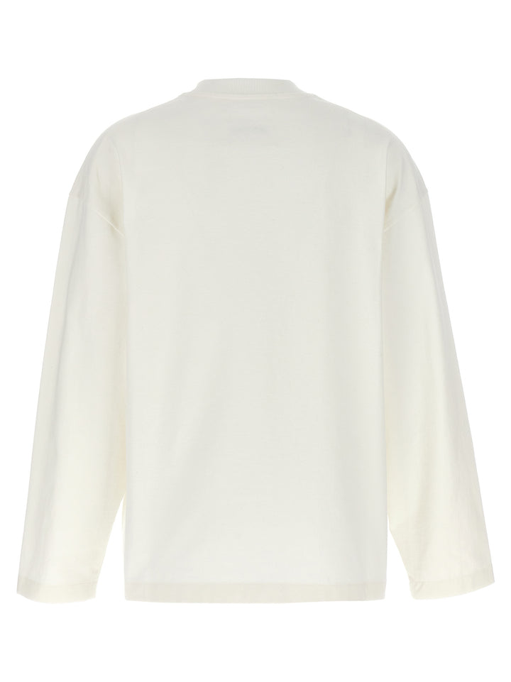 Jil Sander White Cotton Long Sleeve T-Shirt