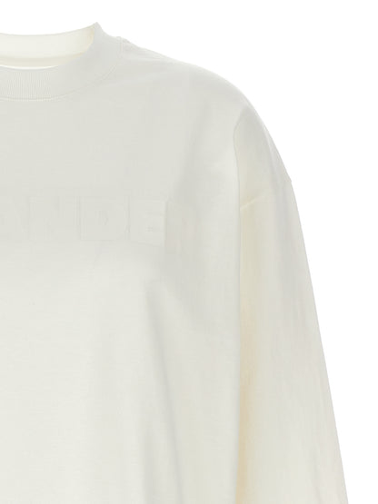 Jil Sander White Cotton Long Sleeve T-Shirt