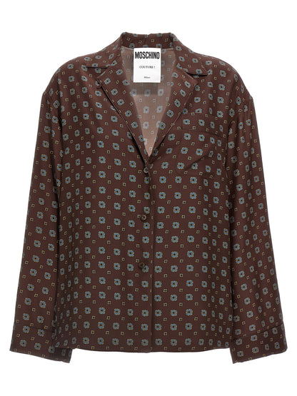 Moschino Brown Silk Blouse