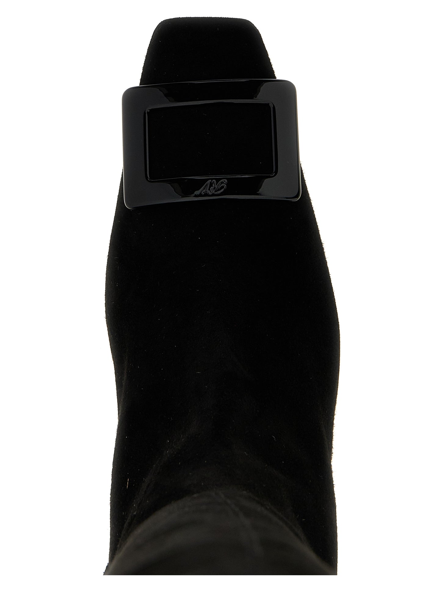 Roger Vivier Black Goatskin Over The Knee