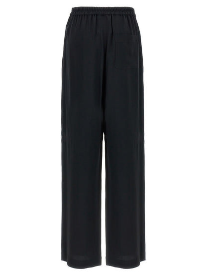 Moschino Black Acetate Casual Pants