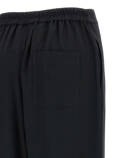 Moschino Black Acetate Casual Pants
