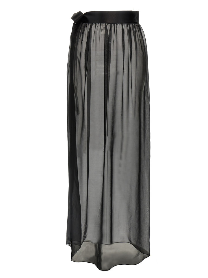 Dolce & Gabbana Black Silk Mini Skirt
