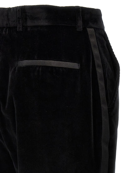 Dolce & Gabbana Black Cotton Dress Pants